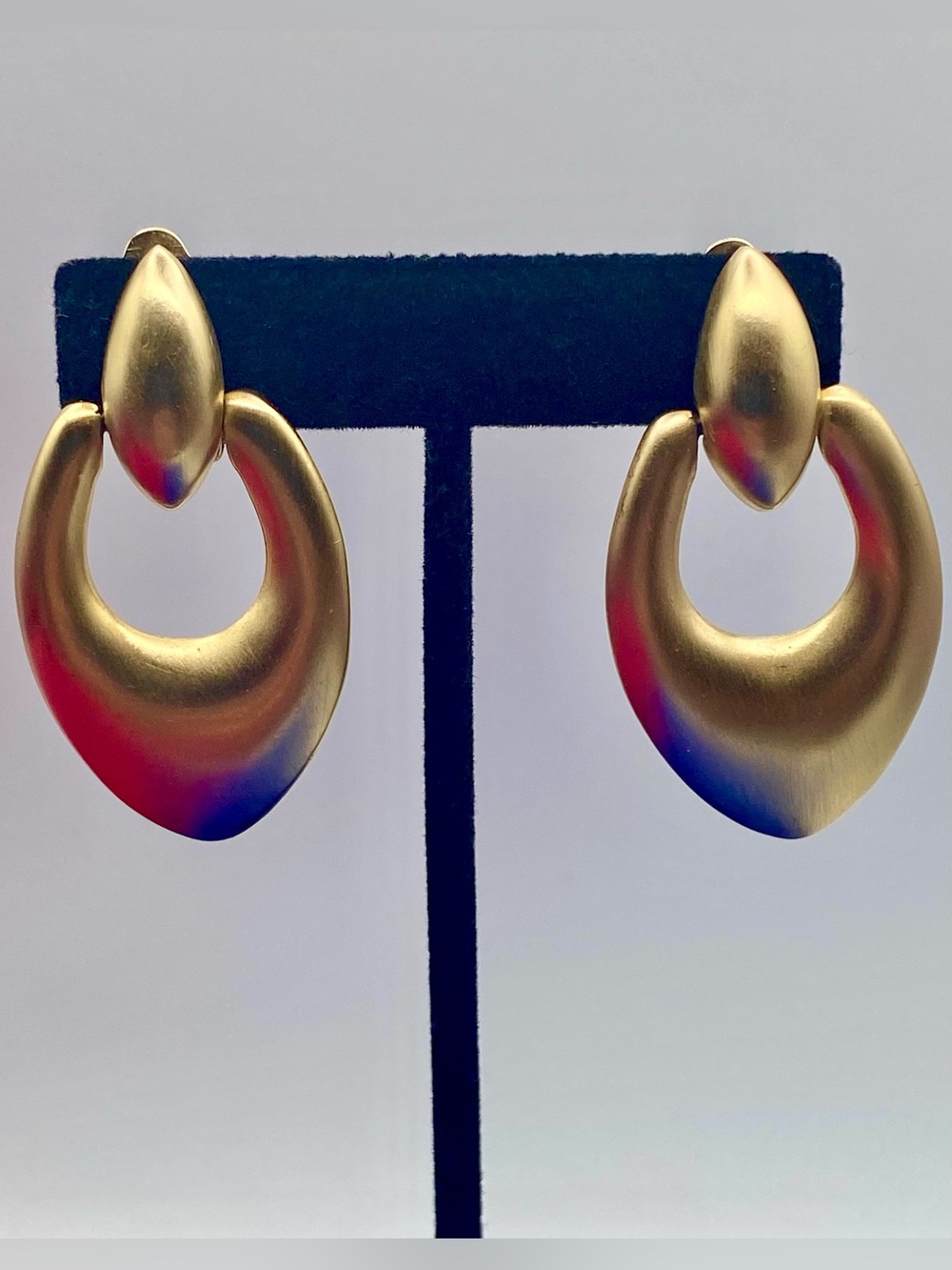 Brushed Gold Tone Clip Ons